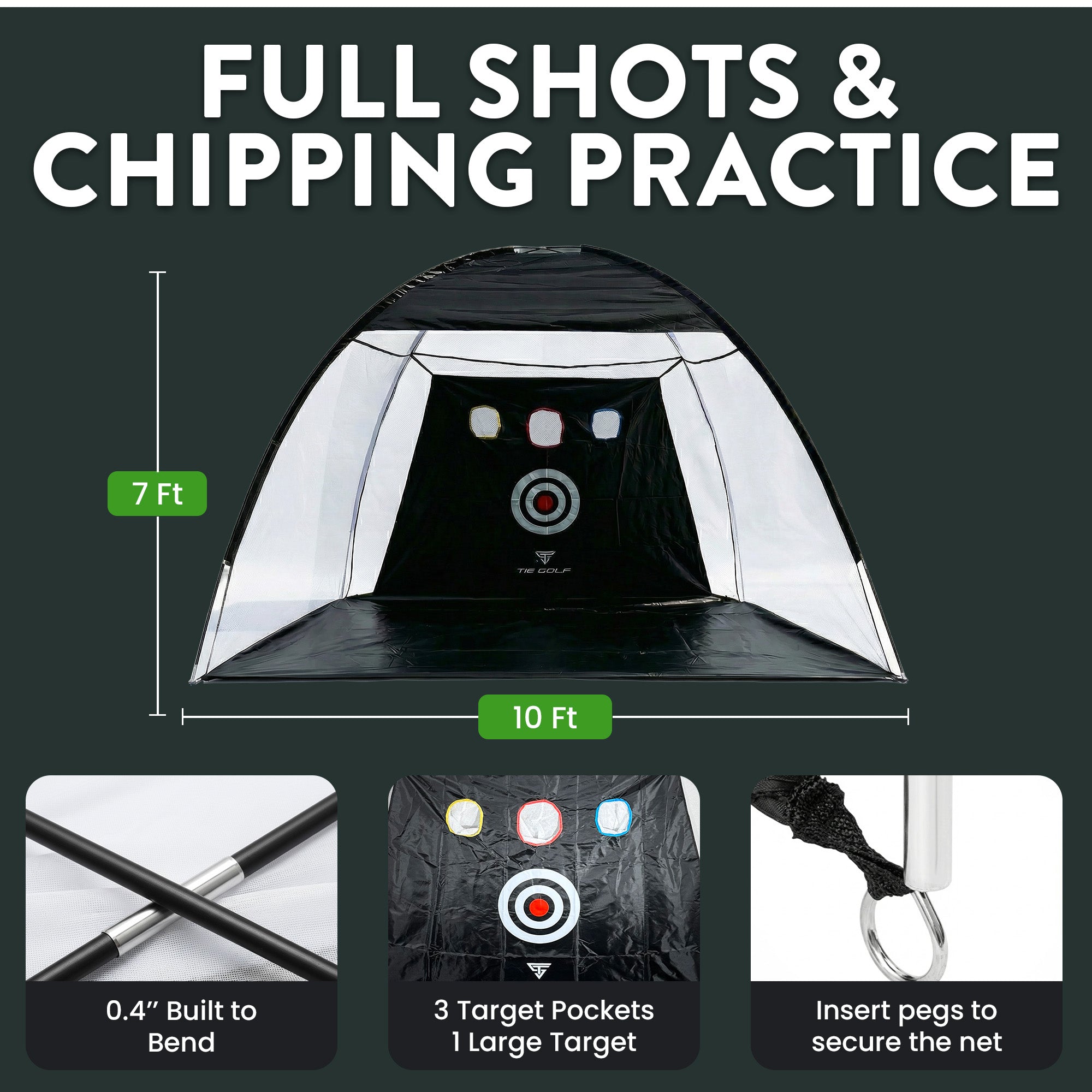 Practice Golf Net Outdoor/ Indoor