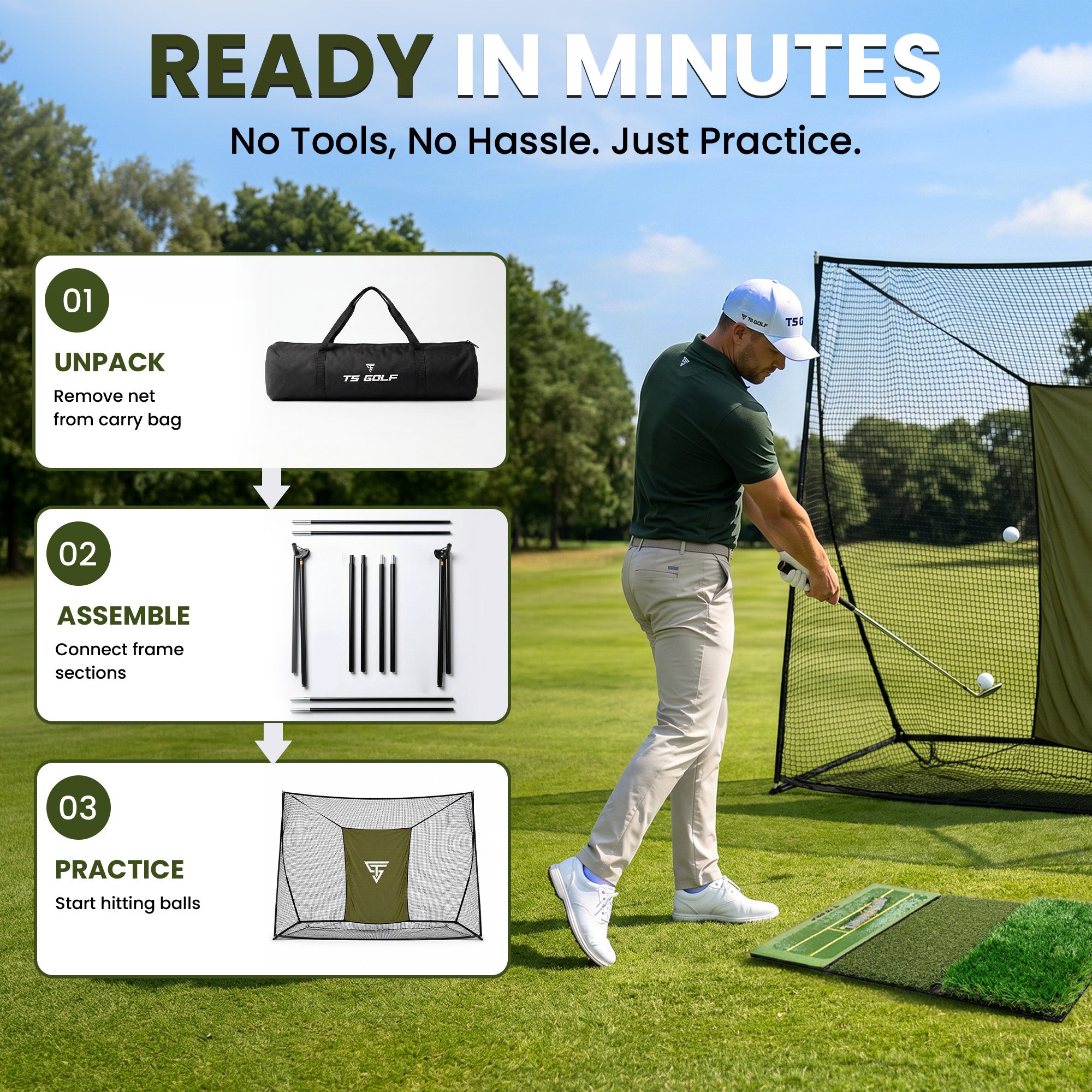 TS Golf Pro Practice Net