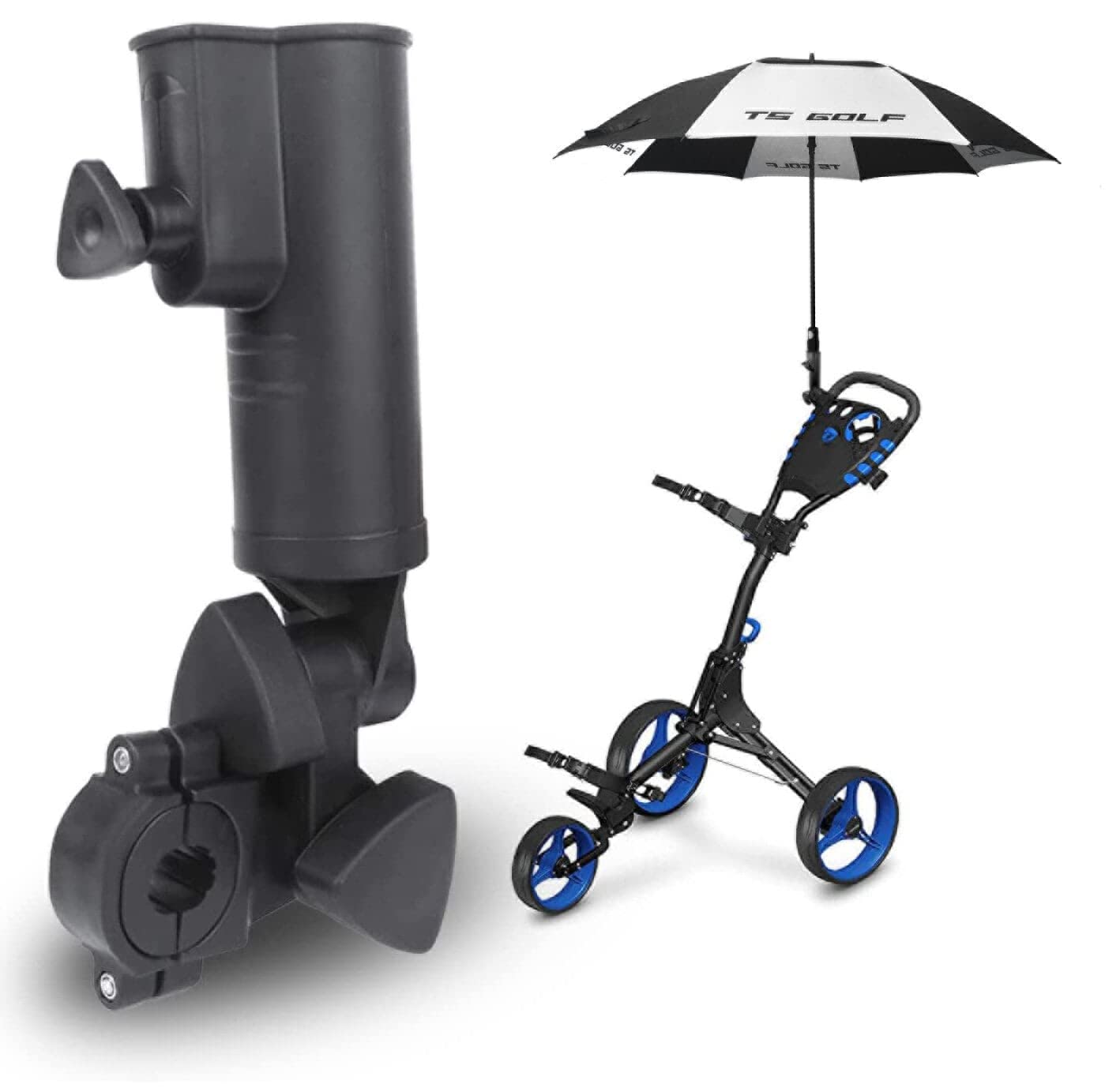 Umbrella Windproof Resilient 62 Inch UV Protection Lightweight Golf Trolley Umbrella